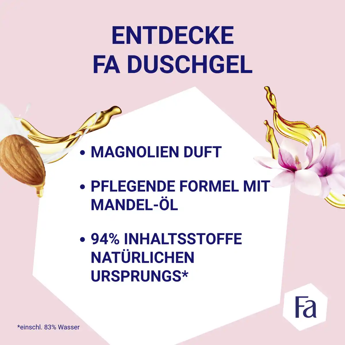 Bild 3 von Fa Duschgel Cream Oil Magnolia, 250 ml