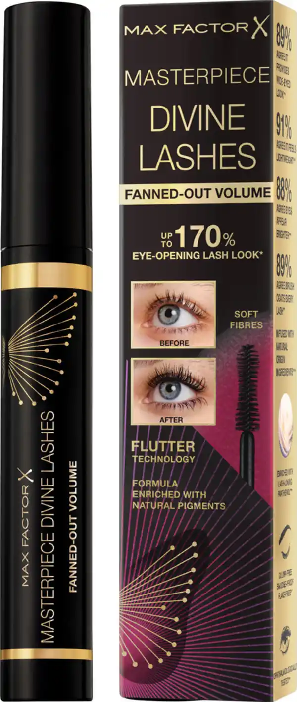 Bild 3 von Max Factor Masterpiece Divine Lashes Mascara Rich Black, 8 ml