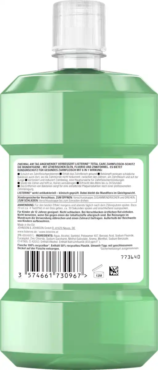 Bild 2 von Listerine Mundspülung Total Care Zahnfleischschutz, 500 ml