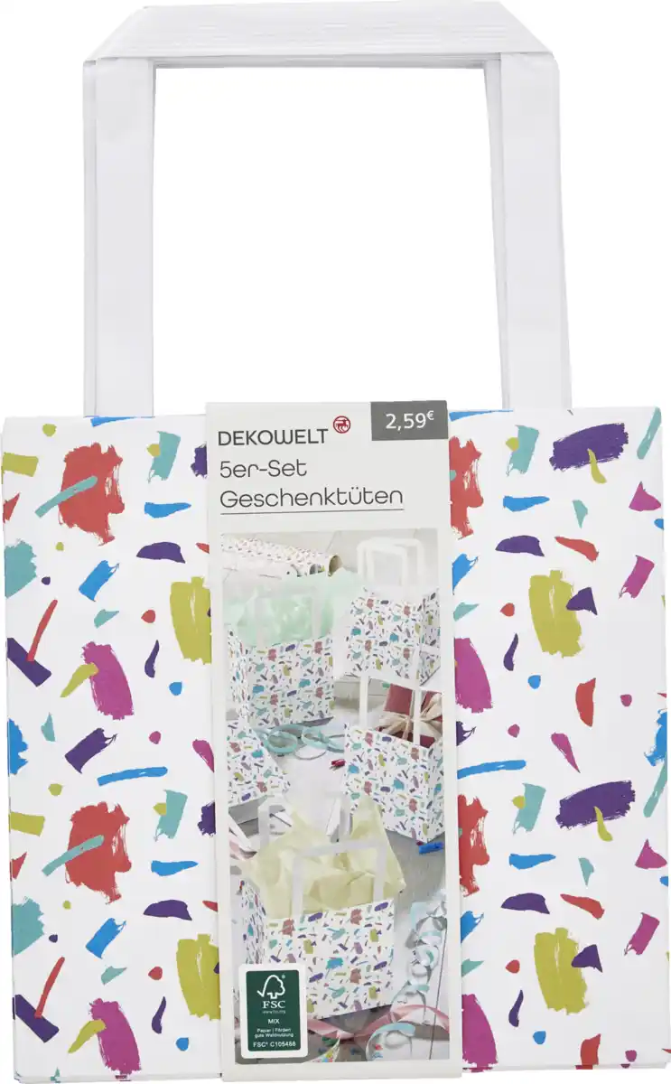 Bild 3 von DEKOWELT GJ Packpapiertüte bunt