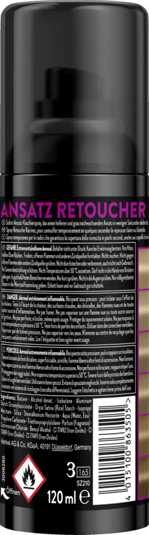 Bild 2 von Syoss Ansatz Retoucher Haarfarbe Dunkelblond, 120 ml