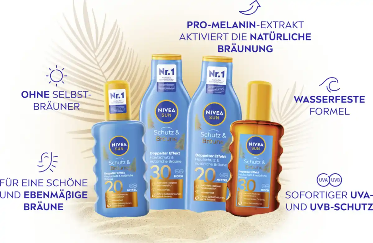 Bild 4 von NIVEA SUN Schutz & Bräune Sonnencreme LSF 30, 200 ml