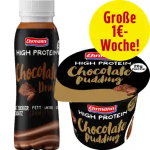 Ehrmann High Protein Pudding, Joghurt oder Drink