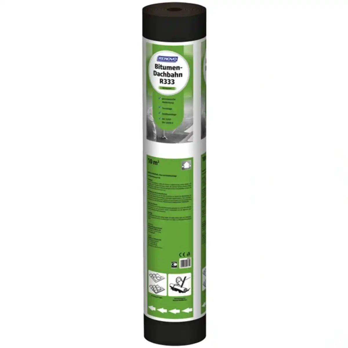 Bild 1 von RENOVO Bitumendachbahn, HxL: 100 x 1000 cm, besandet, schwarz
