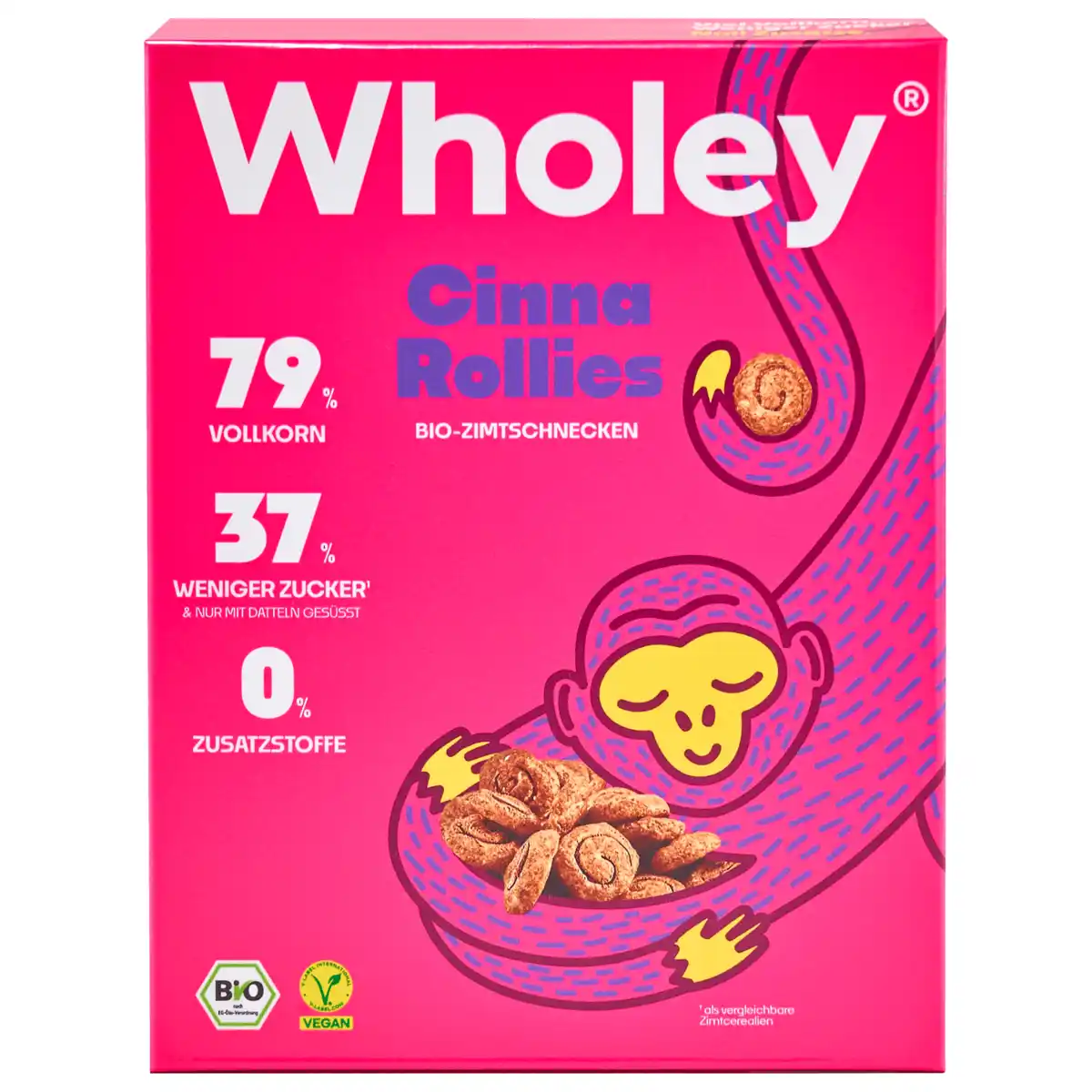 Bild 1 von Wholey Bio-Zimtschnecken Cinna Rollies vegan 275g