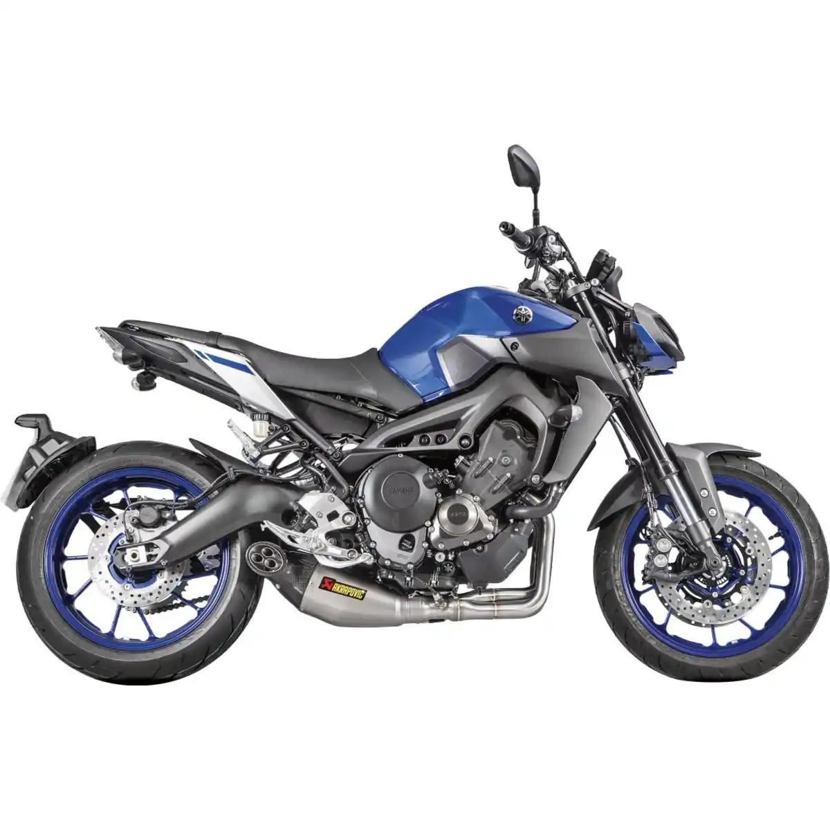Bild 1 von Akrapovic Auspuff Komplettanlage 3-1 oK Titan für MT-09 /Tracer/XSR 90