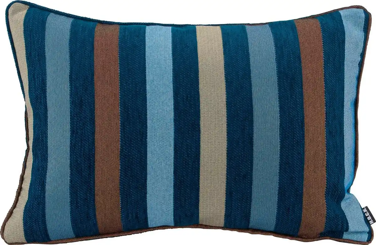 Bild 1 von H.O.C.K. Dekokissen Karoo, mit Streifen, Kissenhülle mit Füllung, 1 Stück