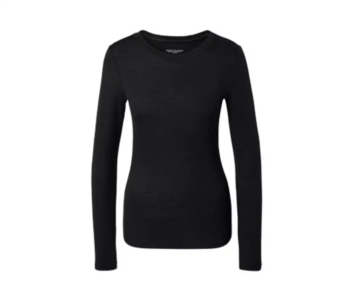 Bild 1 von Langarmshirt mit Merinowolle, schwarz