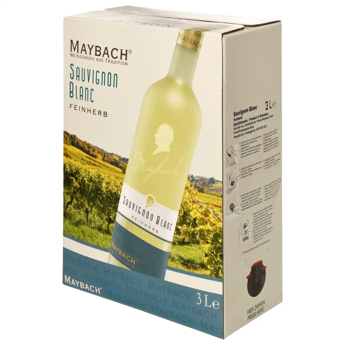 Bild 1 von Maybach Weißwein Sauvignon Blanc QbA feinherb 3l