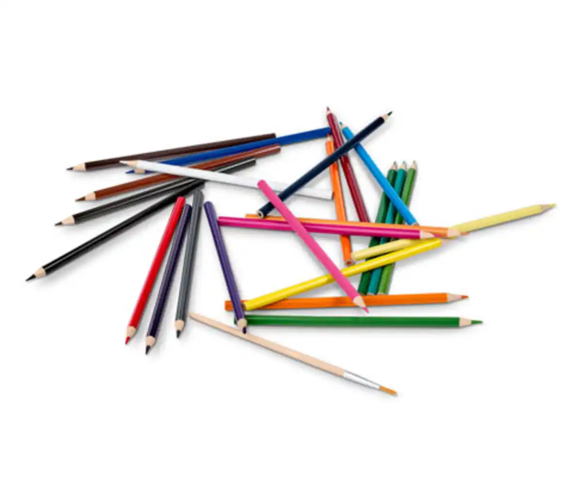 Bild 1 von 24 Aquarell-Buntstifte in der Dose, inkl. Pinsel