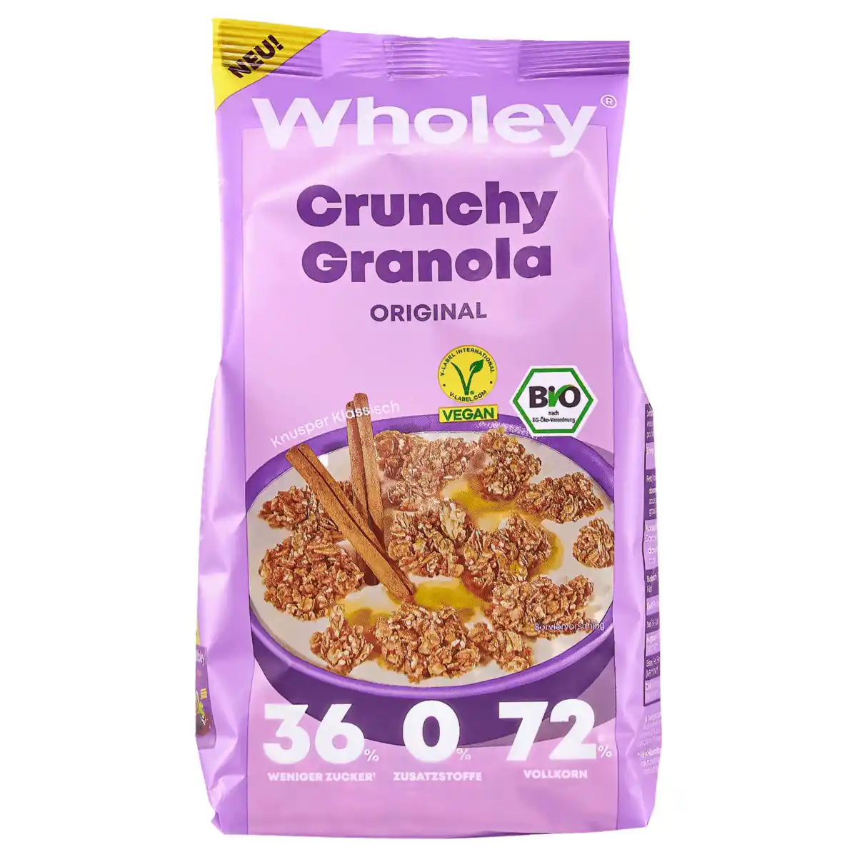 Bild 1 von Wholey Bio Crunchy Granola 300g