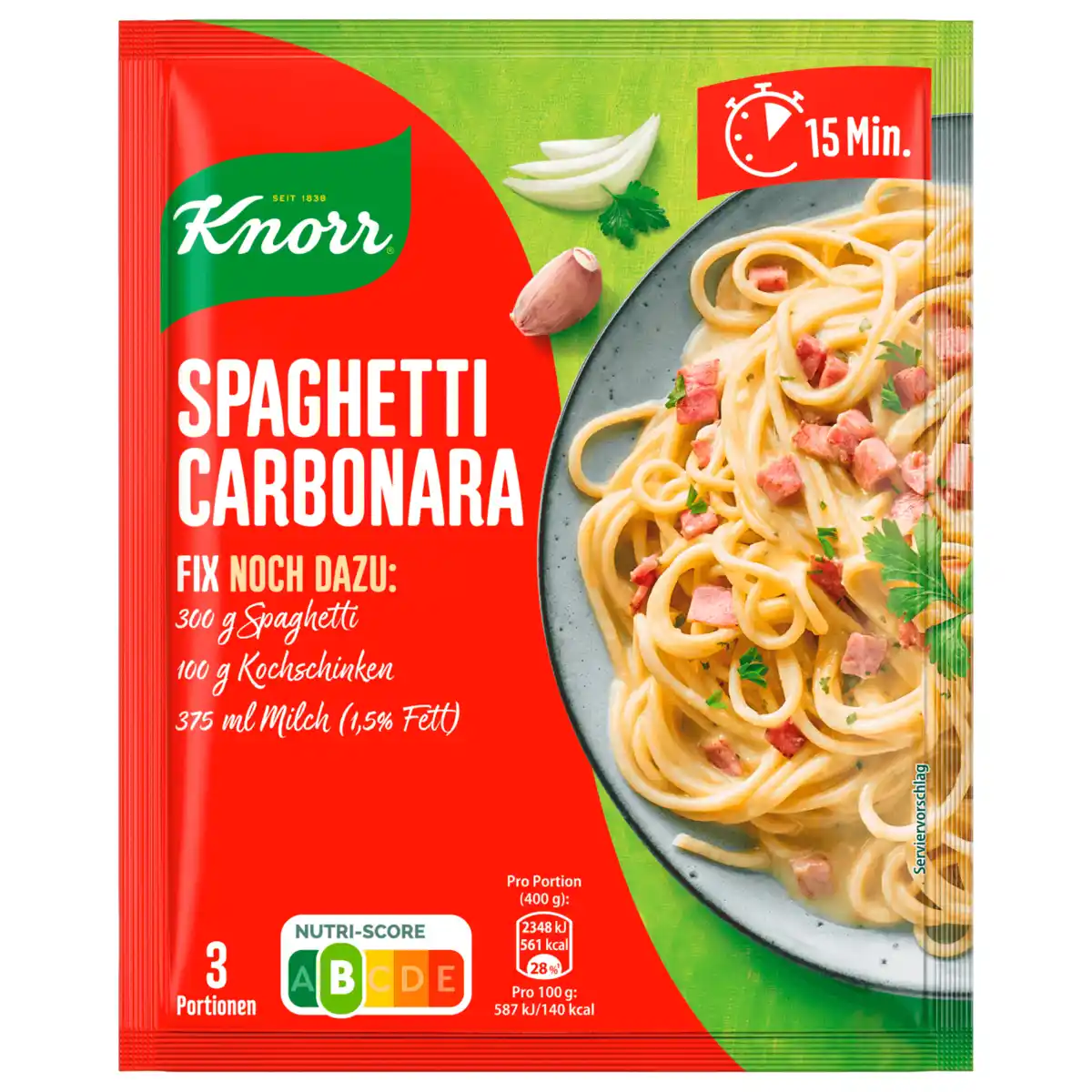 Bild 1 von Knorr Fix Spaghetti alla Carbonara für 3 Portionen