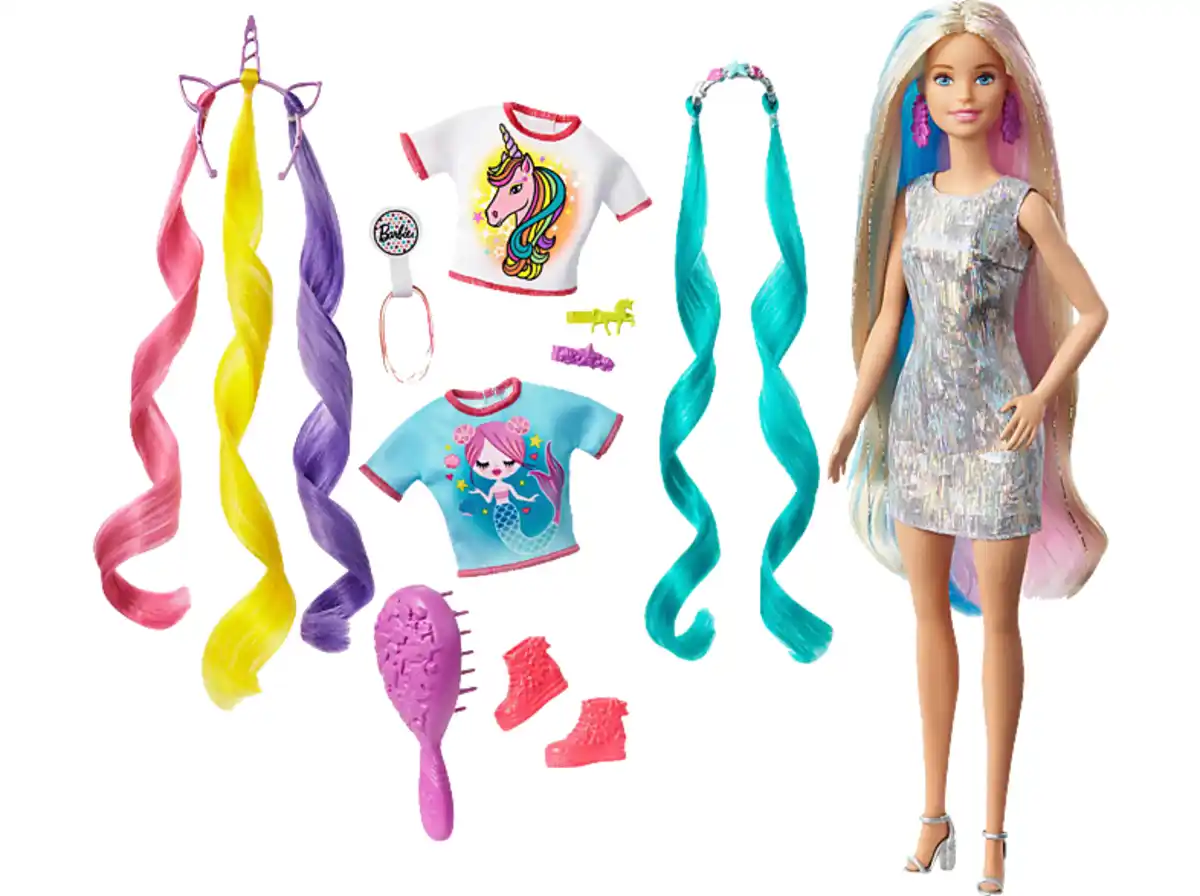 Bild 1 von BARBIE Fantasie-Haar Puppe Mehrfarbig