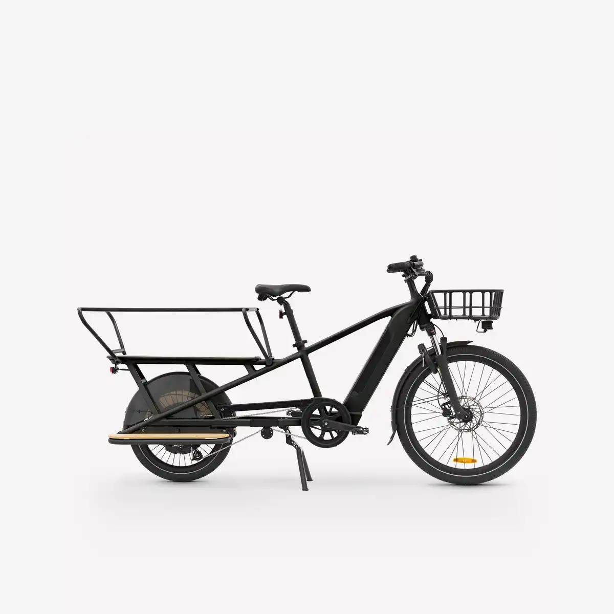 Bild 1 von BTWIN E-Lastenfahrrad Cargobike - R500E Longtail V2 - schwarz