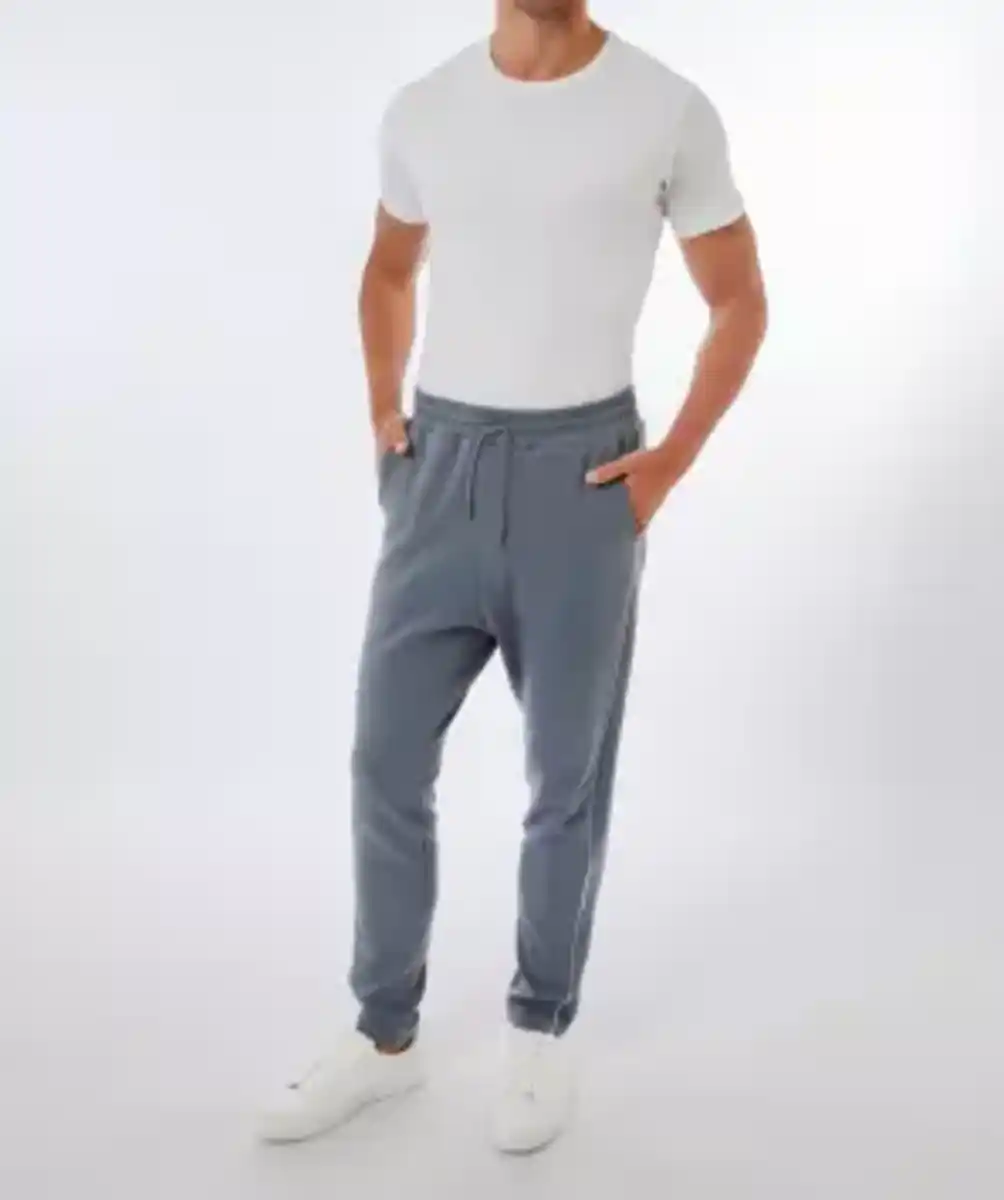 Bild 1 von Jogginghose mit Kontraststreifen, grau