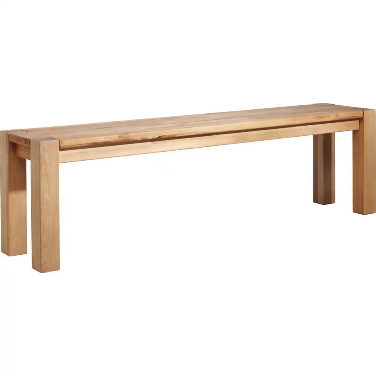 Bild 1 von Linea Natura Sitzbank, Buche, Holz, Kernbuche, massiv, 3-Sitzer, 160x45x33 cm, Esszimmer, Bänke, Sitzbänke