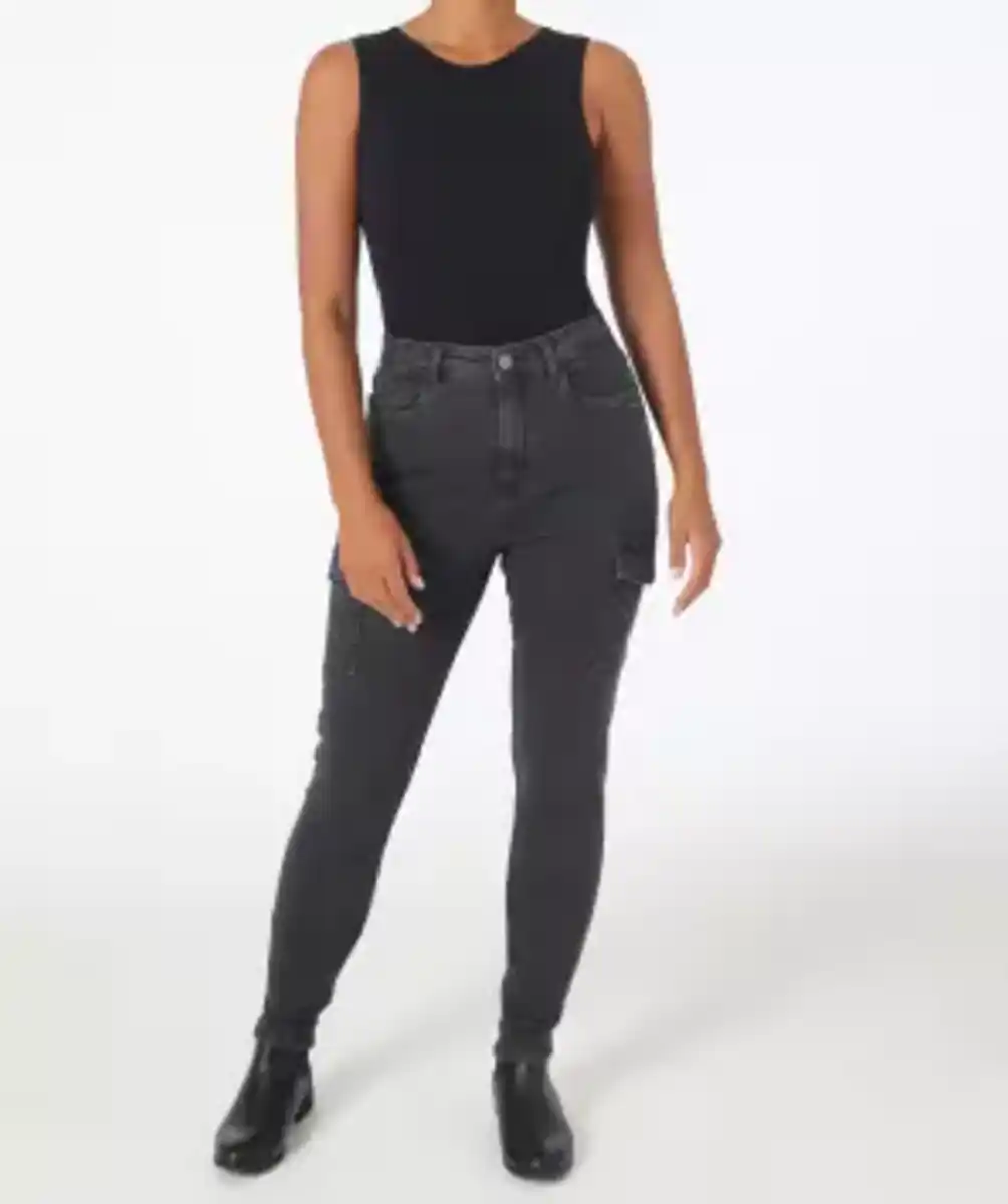 Bild 1 von Cargo-Jeans, Denim black