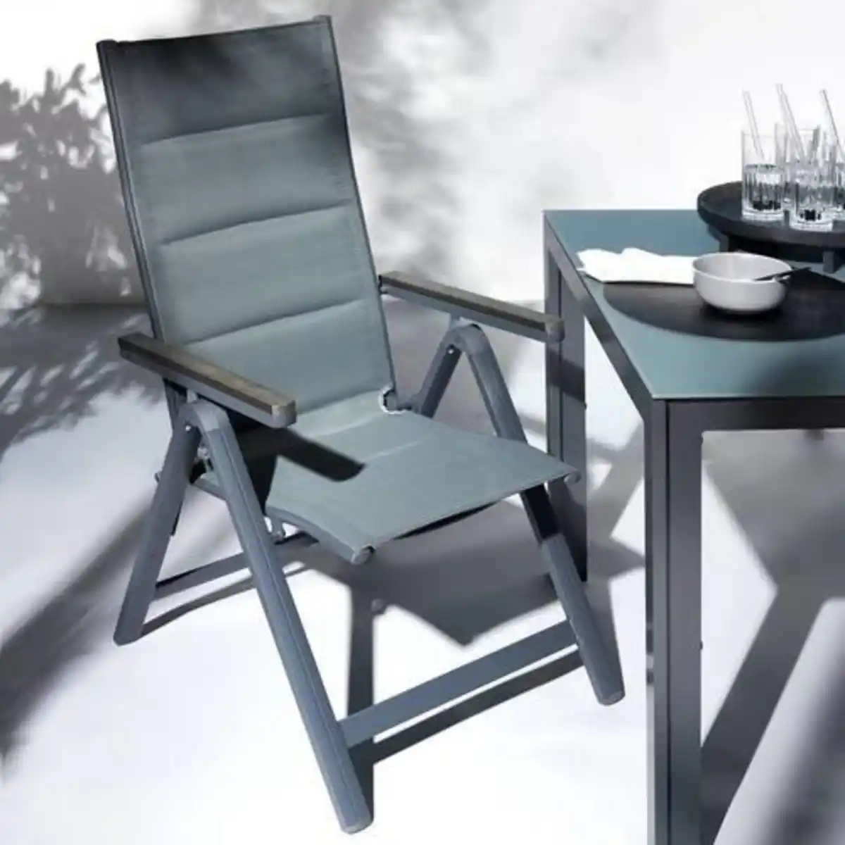 Bild 1 von Gartenstuhl Nabila Dunkelgrau, Dunkelgrau