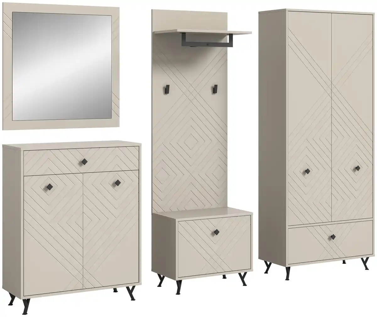 Bild 1 von Garderobe Notes 5-tlg. ca. 250x190 cm Sandbeige