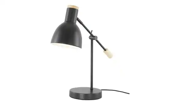 Bild 2 von KHG Schreibtischleuchte, 1-flammig, schwarz mit Holz