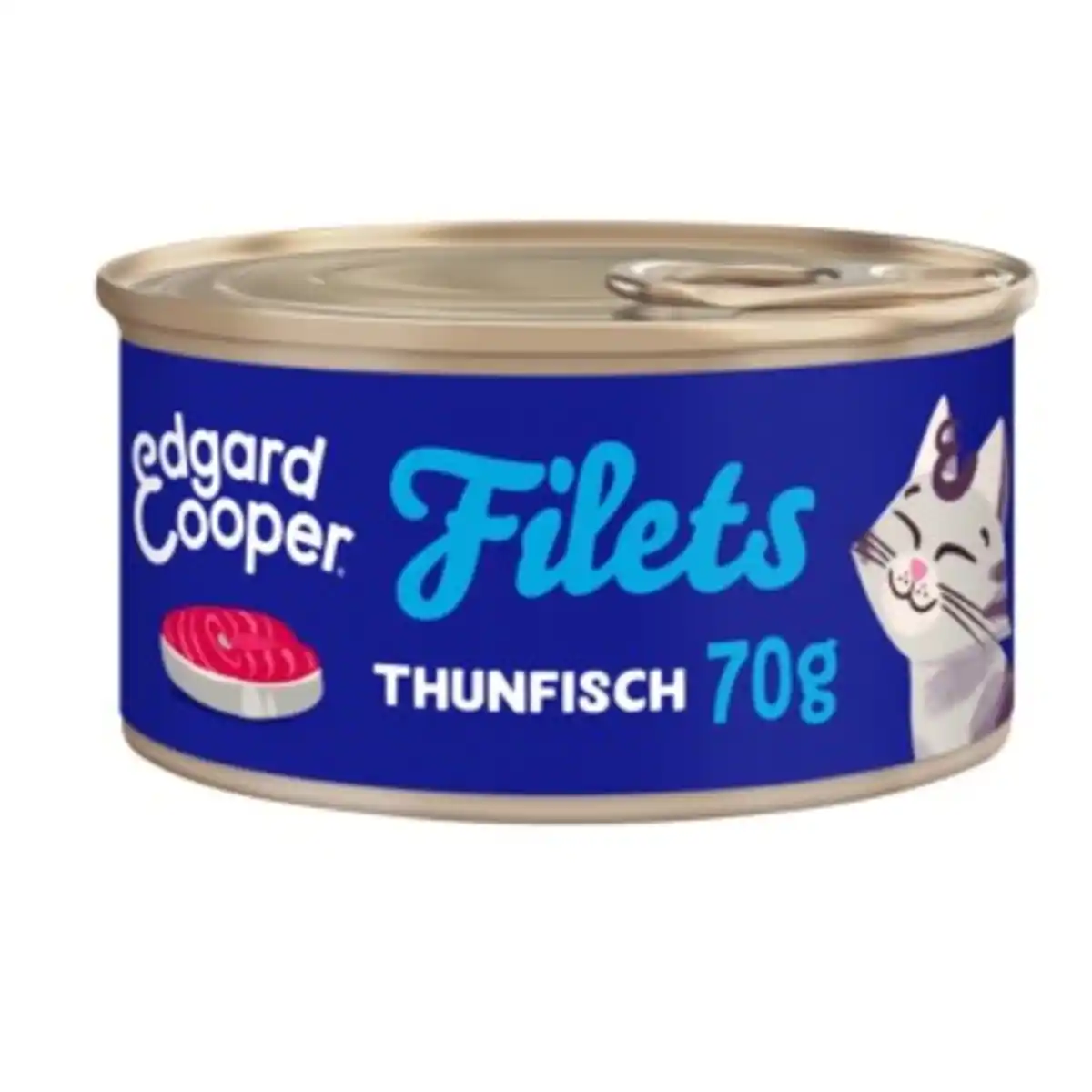 Bild 1 von Edgard & Cooper Nassfutter Katze Adult Filets Thunfisch 24x70 g