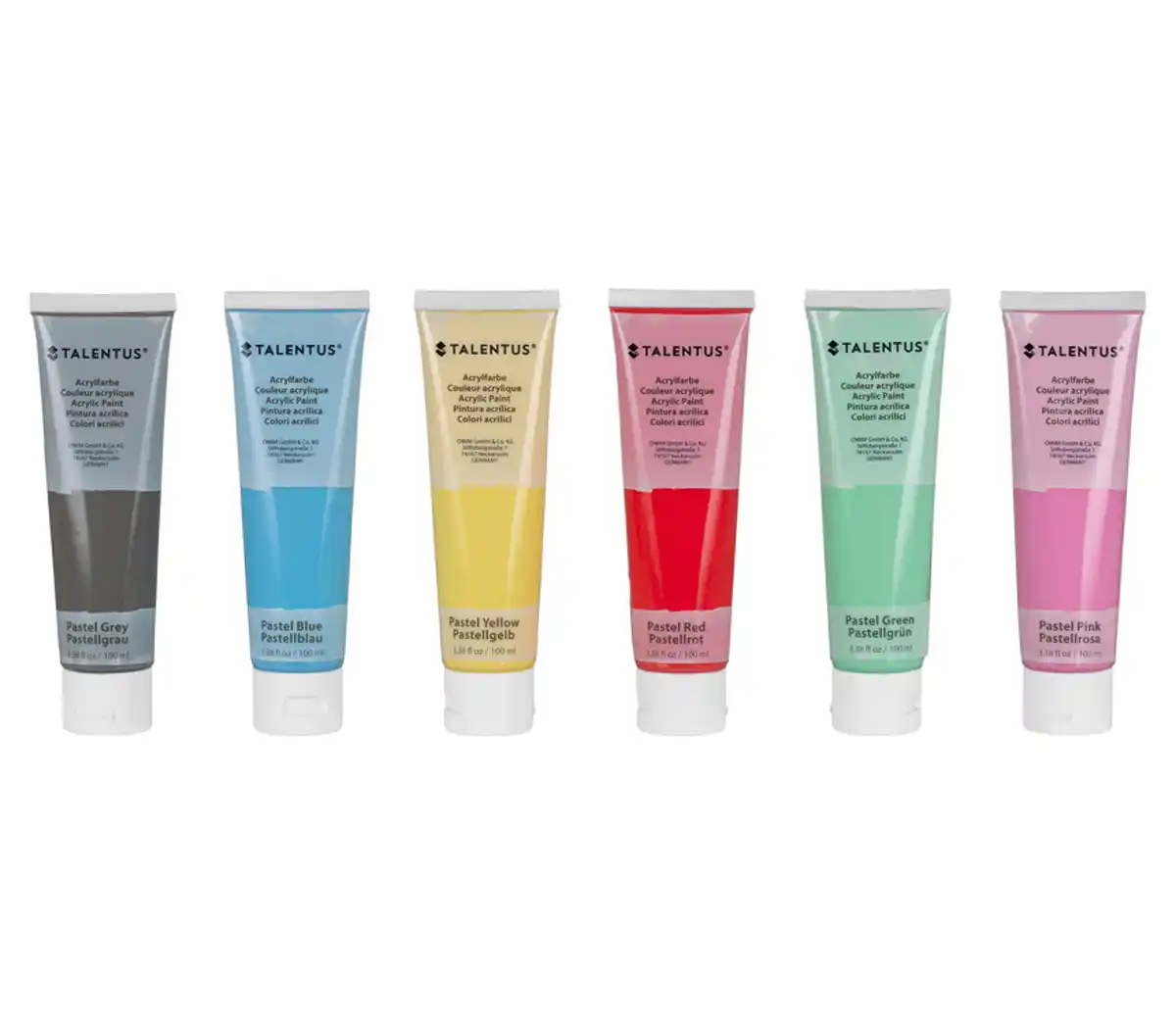 Bild 1 von TALENTUS® Acryl-Pastellfarben-Set, 6-teilig