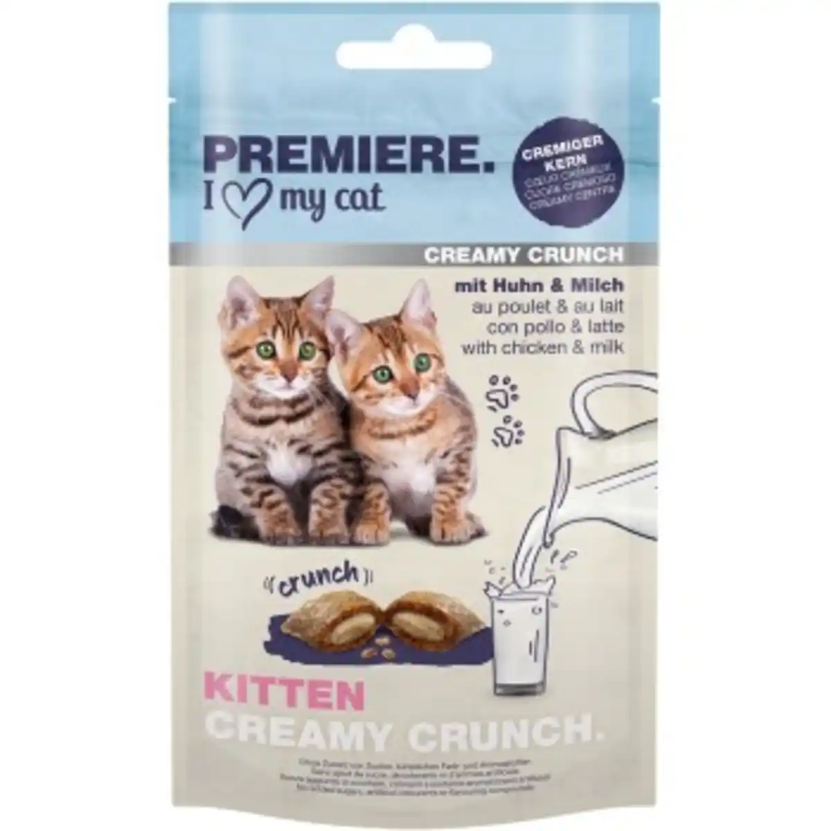 Bild 1 von PREMIERE Kitten Creamy Crunch mit Huhn & Milch 6x60g
