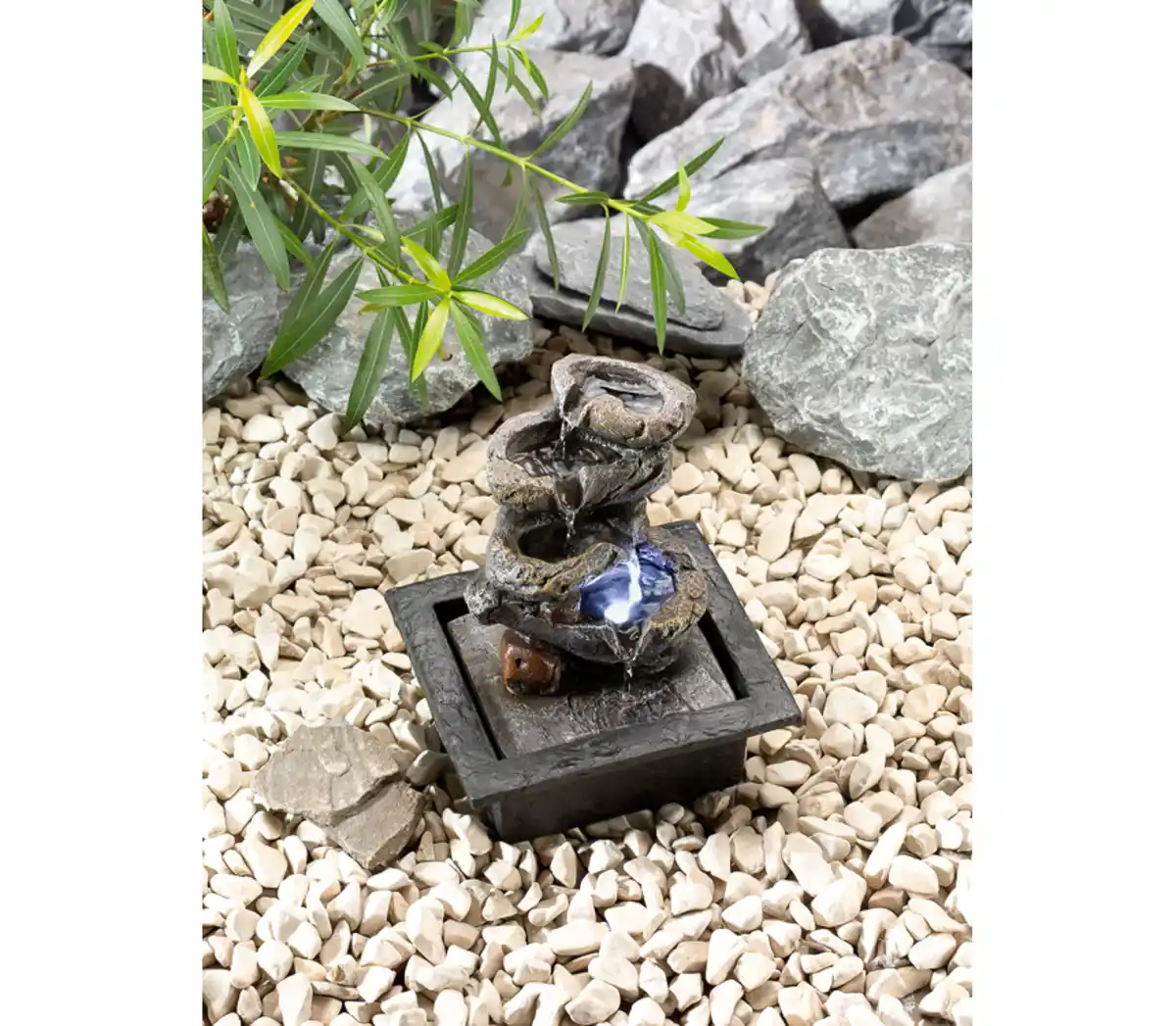 Bild 2 von COUNTRYSIDE® Deko-LED-Brunnen »Steine«