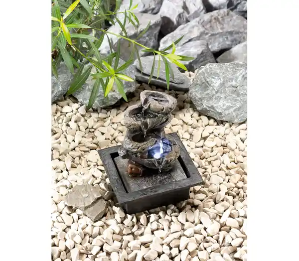 Bild 2 von COUNTRYSIDE® Deko-LED-Brunnen »Steine«