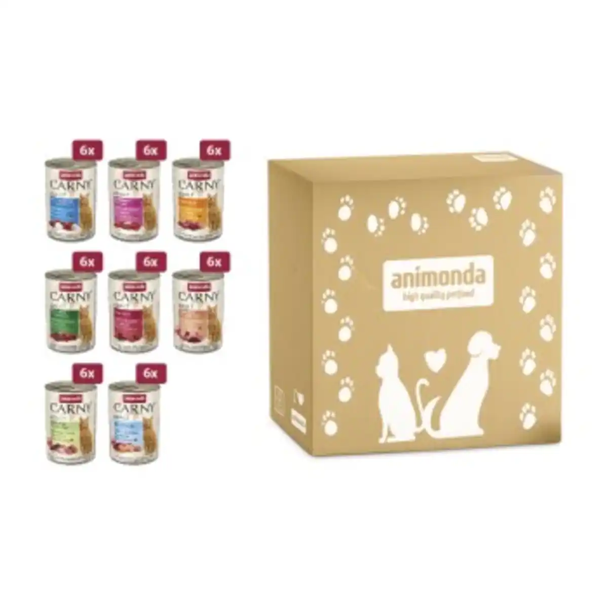 Bild 1 von animonda Carny Nassfutter Katze Adult Megapack 8 x 6x400 g