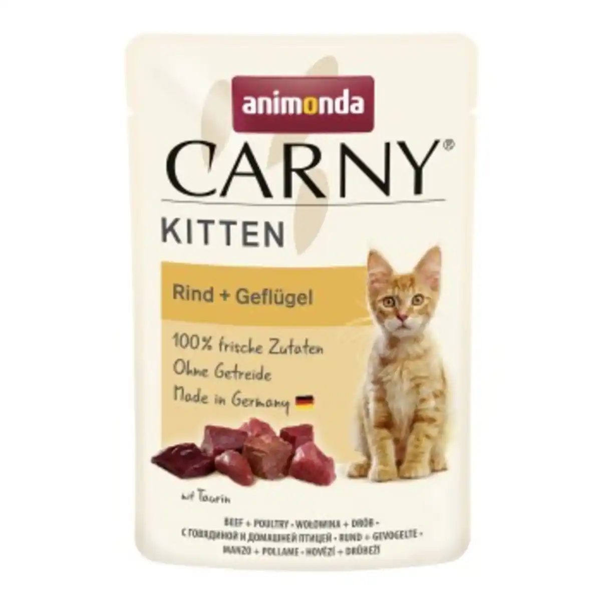 Bild 1 von animonda Carny Nassfutter Katze Kitten Geflügel & Rind 12x85 g