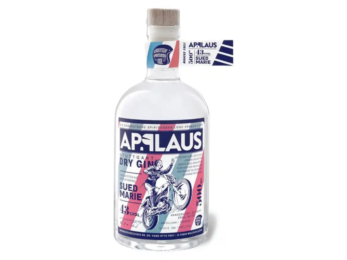 Bild 1 von Applaus Dry Gin Suedmarie 43% Vol