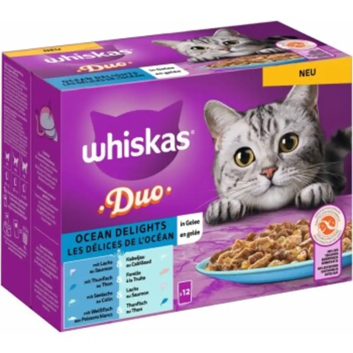 Bild 1 von Whiskas Duo Multipack Ocean Delights in Gelee 12 x 85g