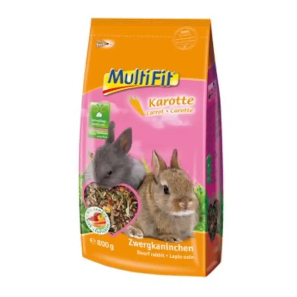 Bild 1 von MultiFit für Zwergkaninchen mit Karotte 800 g