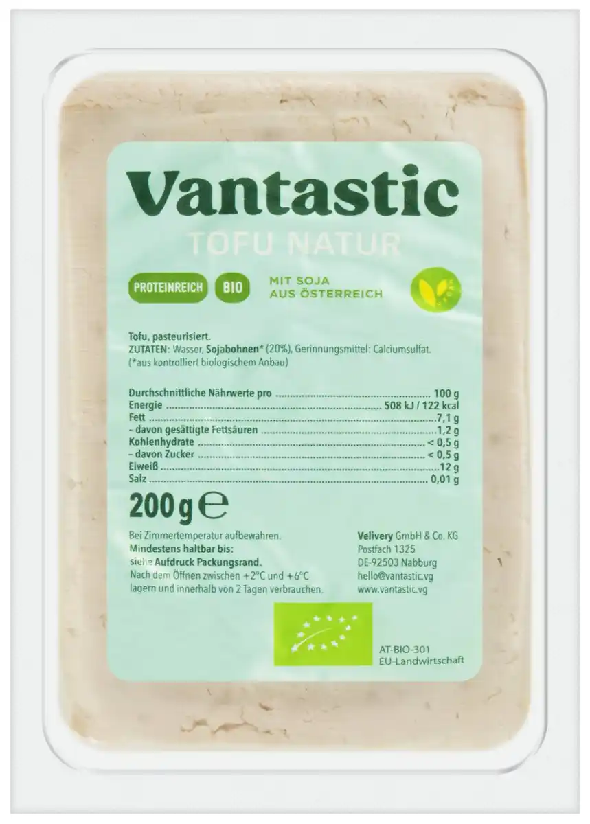 Bild 1 von VANTASTIC Bio-Tofu, 200-g-Packg.