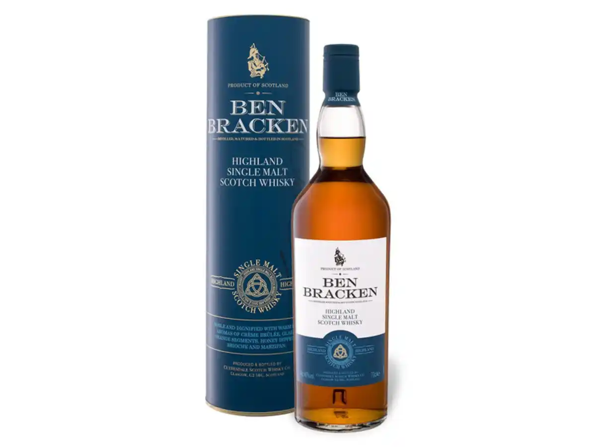 Bild 1 von Ben Bracken Highland Single Malt Scotch Whisky mit Geschenkbox 40% Vol