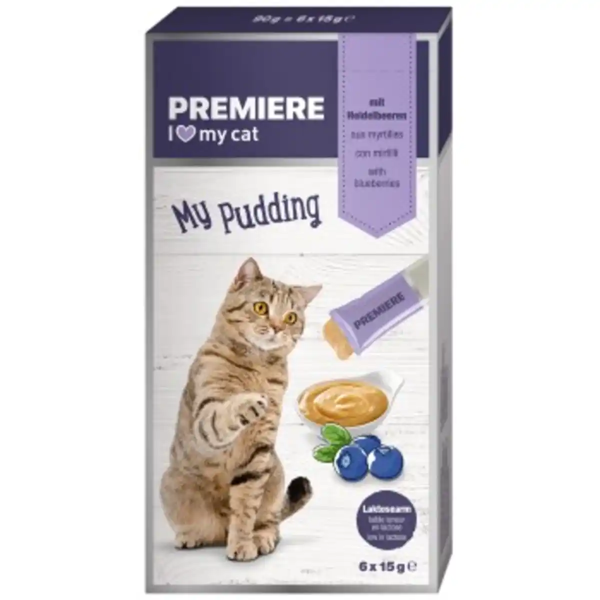 Bild 1 von PREMIERE My Pudding 11x6x15 g Heidelbeere