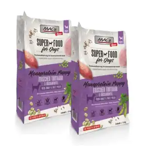 MAC's Dog Mono Trockenfutter Hund Welpe Truthahn 2x3 kg