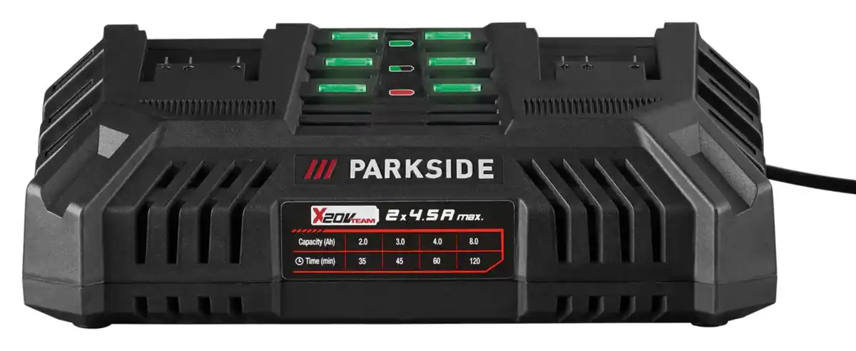 Bild 1 von PARKSIDE Akku-Doppelladegerät 20 V »PDSLG 20 B1«