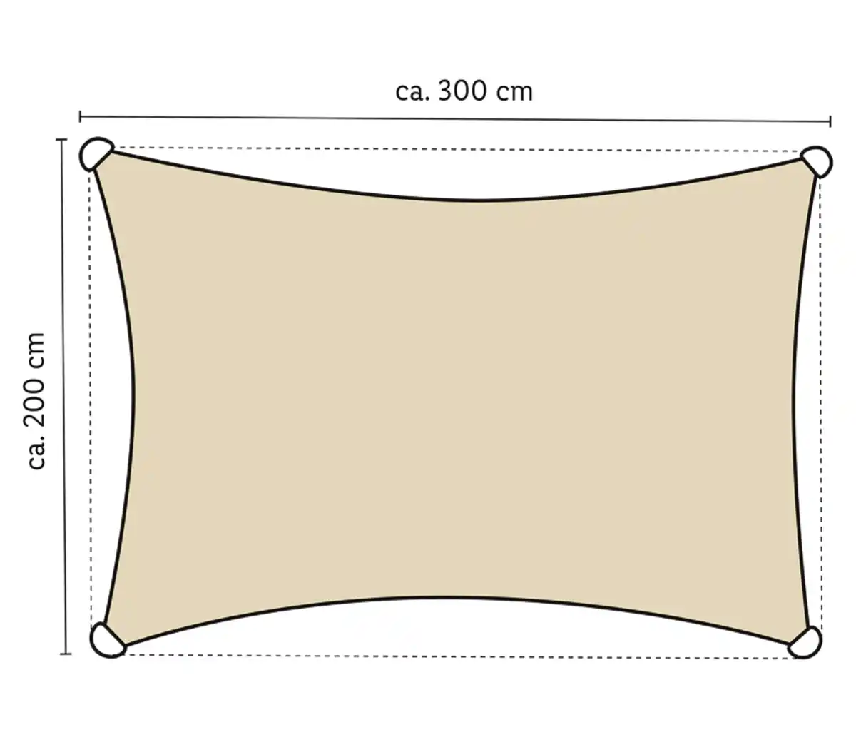 Bild 2 von COUNTRYSIDE® Sonnensegel rechteckig