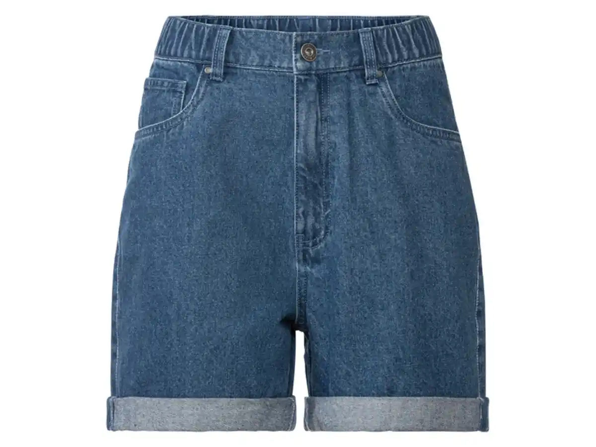 Bild 1 von esmara® Damen Jeansshorts, mit Krempeloptik am Beinabschluss