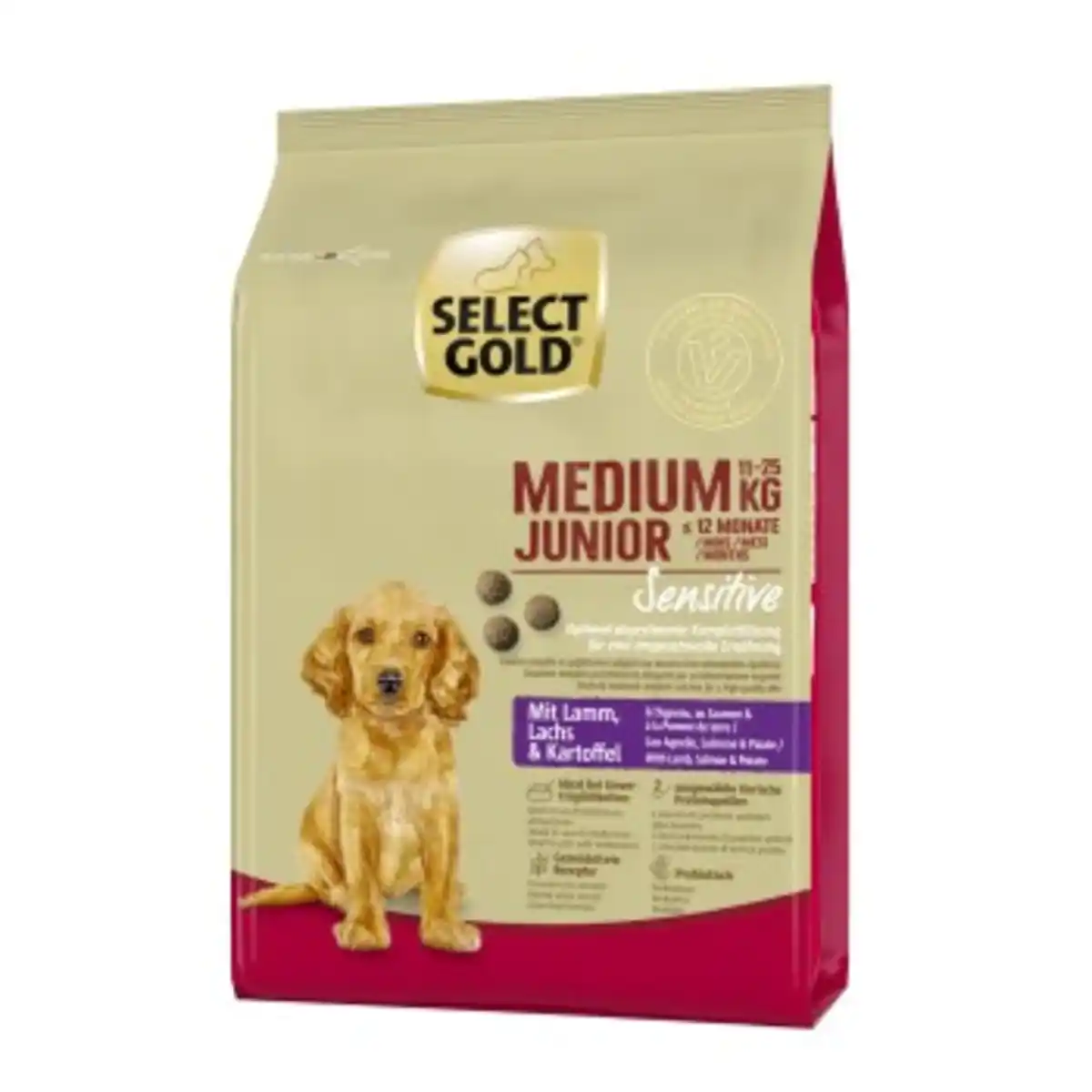Bild 1 von SELECT GOLD Sensitive Medium Junior Lamm/Lachs/Kartoffel 1 kg