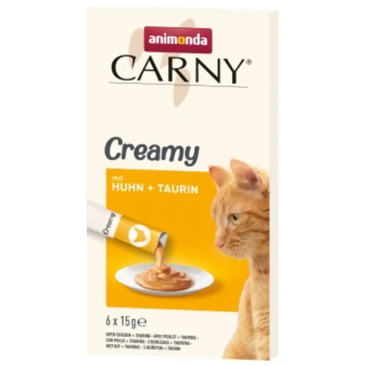 Bild 1 von animonda Carny Nassfutter Katze Adult, Creamy mit Taurin 11x 6x15g Huhn