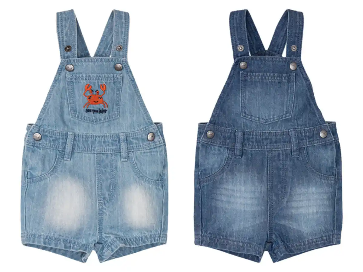 Bild 1 von lupilu® Baby Jeans-Latzhose mit aufgesetzter Brusttasche