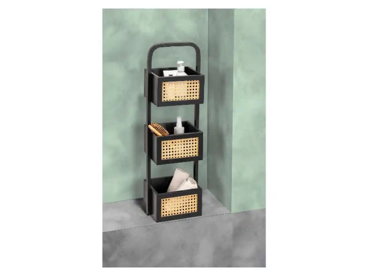 Bild 2 von Wenko Badregal mit 3 Bambuskörben