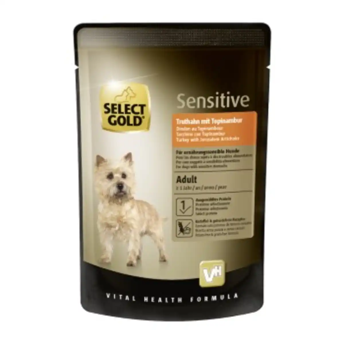 Bild 1 von SELECT GOLD Nassfutter Hund Sensitive Adult Truthahn mit Topinambur 12x100 g