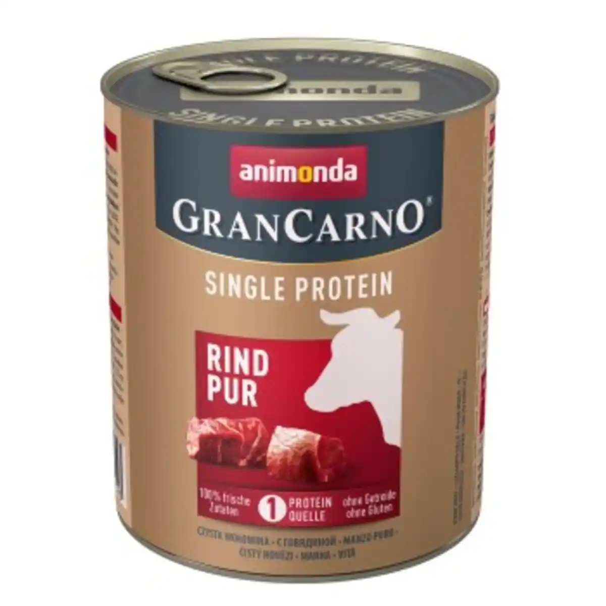 Bild 1 von animonda GranCarno Single Protein Nassfutter Hund Adult, Rind pur 6x800 g