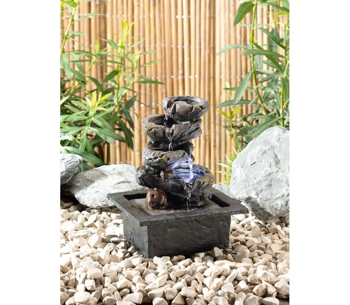 Bild 3 von COUNTRYSIDE® Deko-LED-Brunnen »Steine«