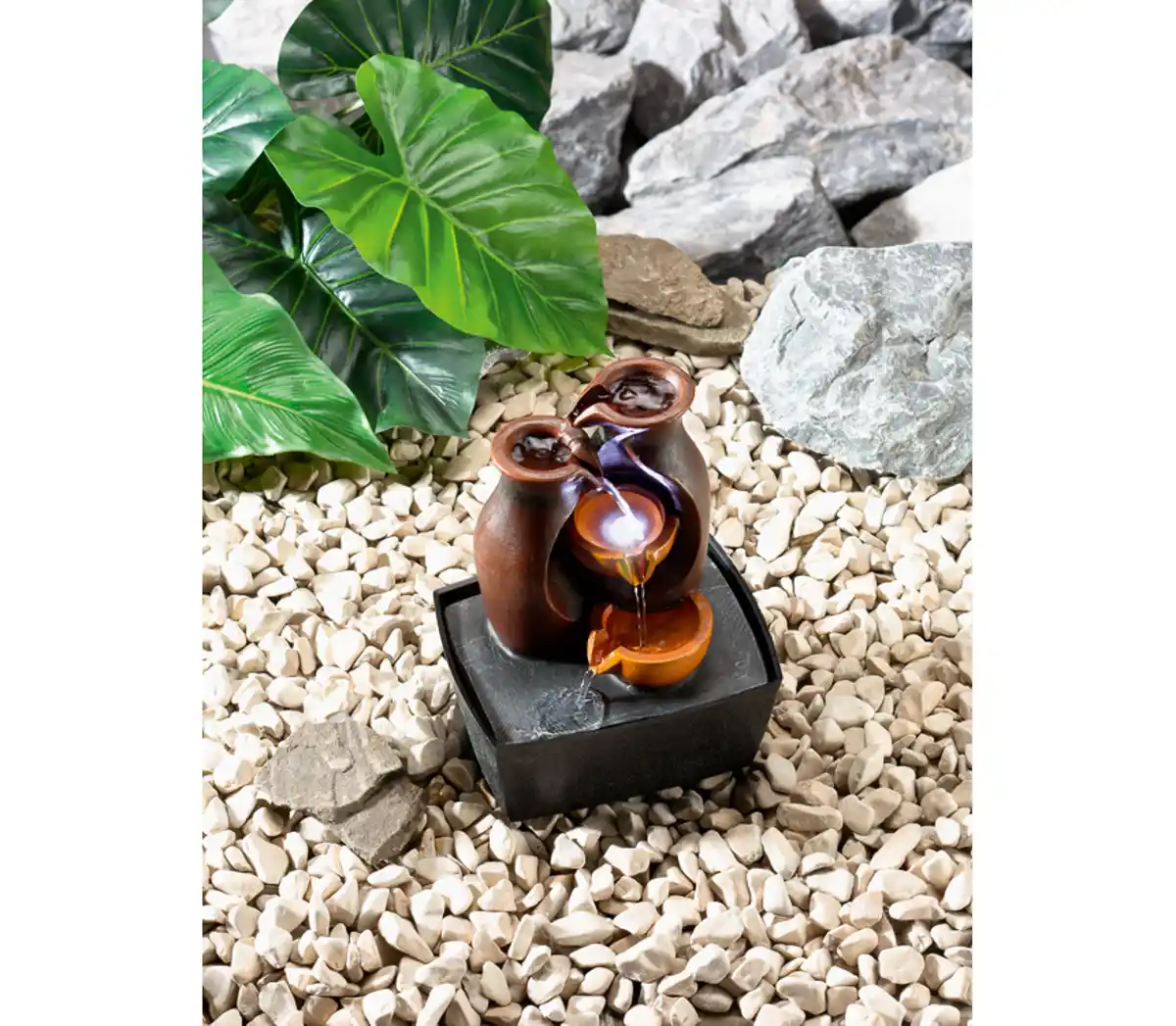 Bild 2 von COUNTRYSIDE® Deko-LED-Brunnen »Schalen«