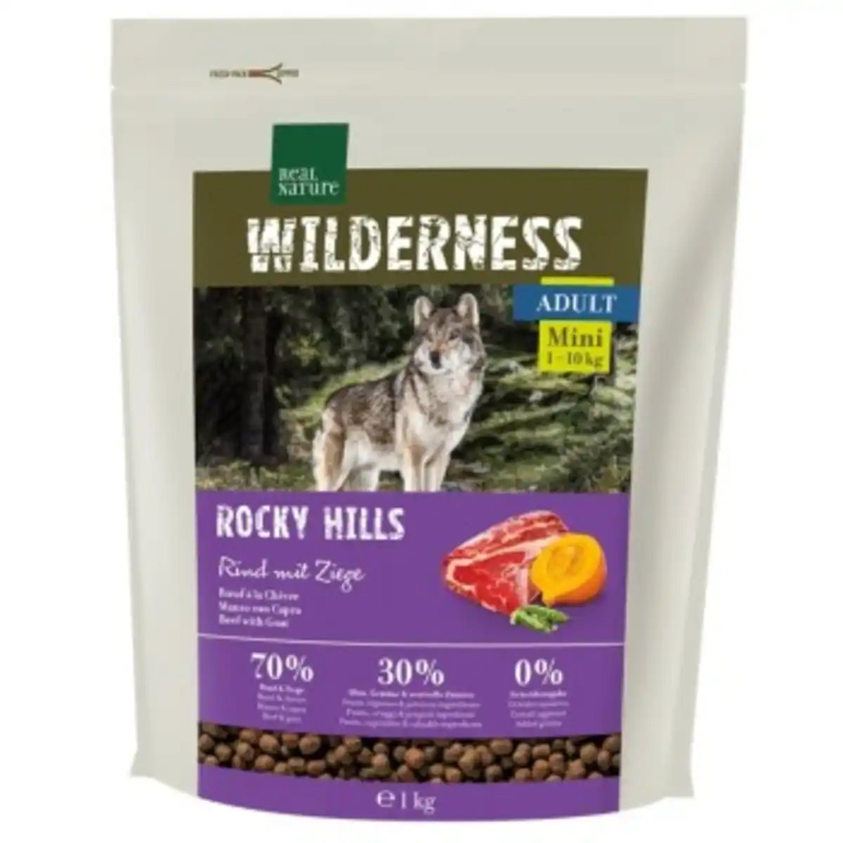 Bild 1 von REAL NATURE WILDERNESS Mini Rocky Hills Rind & Ziege 1 kg